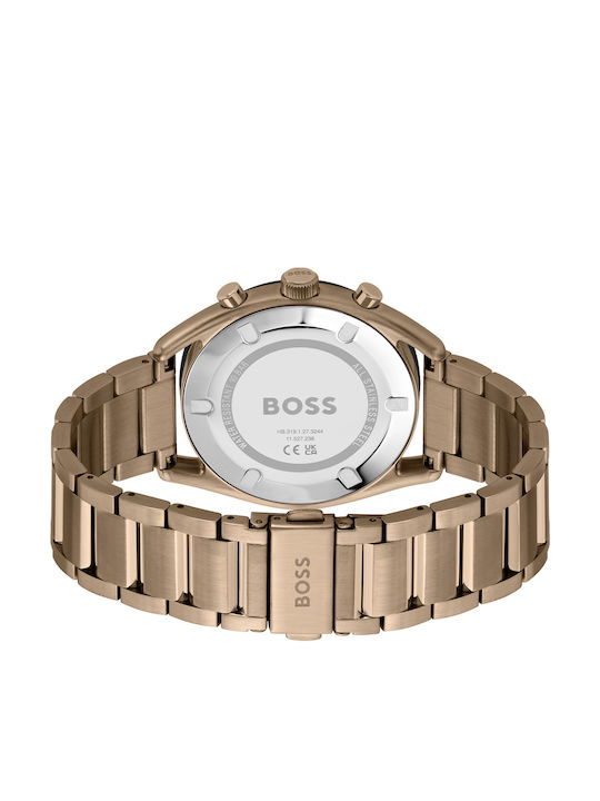 Boss Ceas Barbati 44mm Baterie Cu Brățară Metalică Aurie