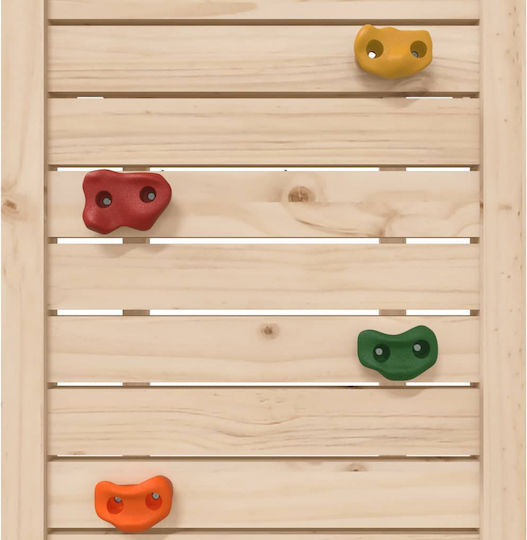 vidaXL Holzturm mit Kletterfläche Braun