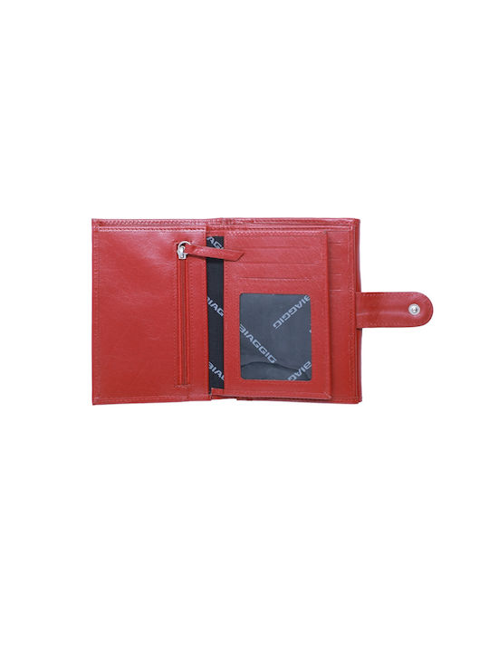 Leather Women's Wallet Red