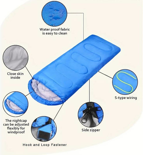 Sleeping Bag Single Blue