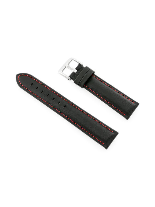 Bisset Leather Strap Red 20mm