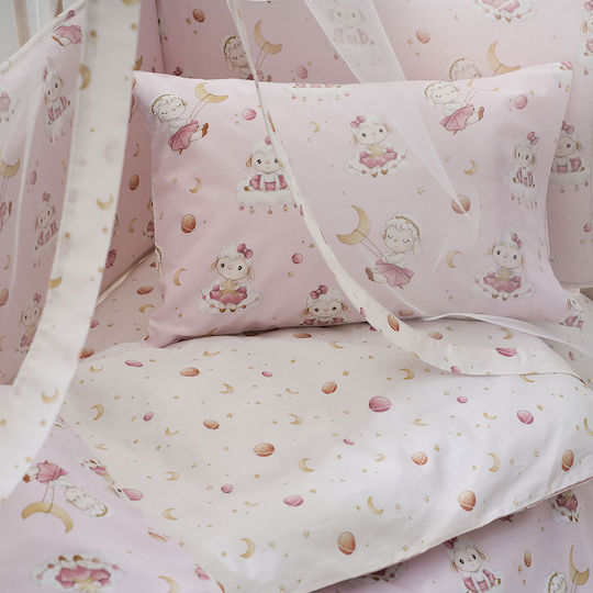 Vesta Home Lambi Kinderbettdecke Für Krippe Rosa Pink 110x150cm