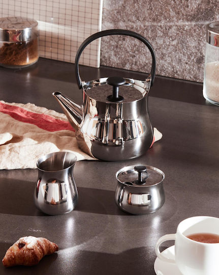 Alessi Τσαγιέρα Ανοξείδωτη Ασημί