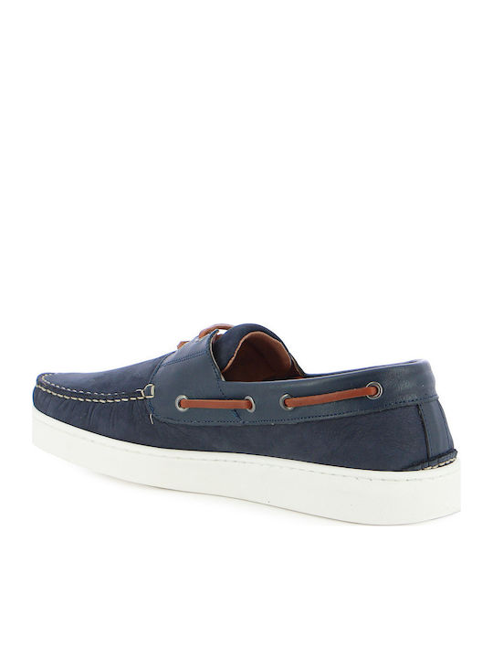 Men's Leather Moccasins Blue