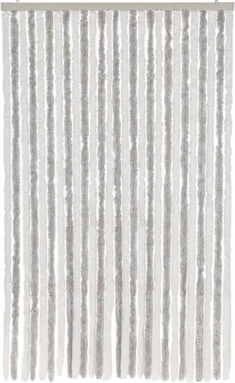 vidaXL Κουρτίνα Πόρτας από Ύφασμα Γκρι 118x220cm 4004879