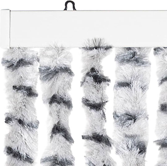 vidaXL Fabric Door Curtain Gray 118x220cm 4004890