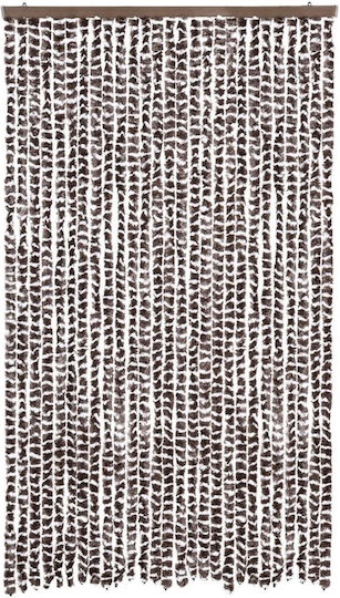 vidaXL Türvorhang Braun 118x220cm 4004889