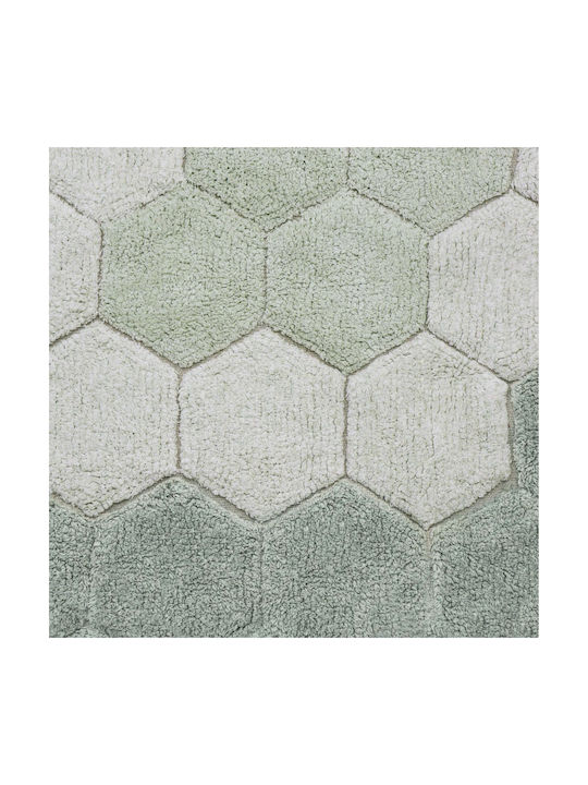 Lorena Canals Handmade Kids Synthetic Rug Honeycomb Round 140cm Blue Sage