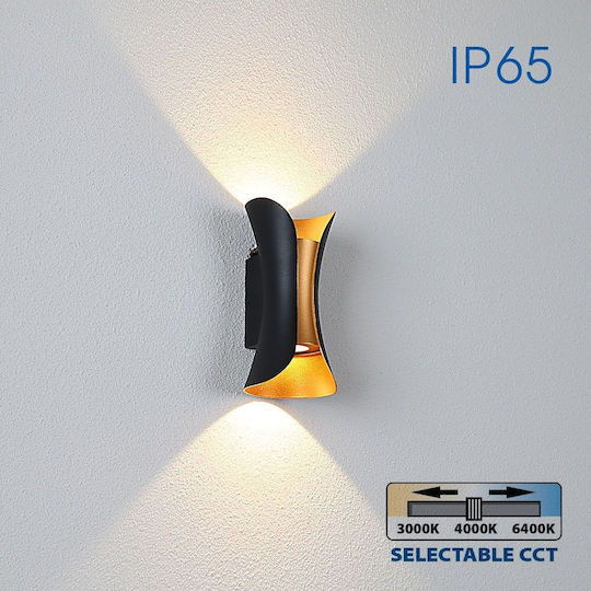 Vivalux Vivalux Wandmontierte Außenbeleuchtung Deckenleuchte IP65 10W mit Einstellbares Weiß Licht 10x20x8cm