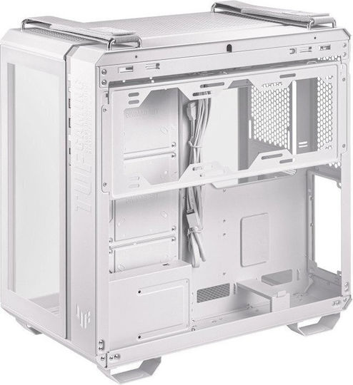 Asus TUF GT502 Plus Gaming Middle Tower Carcasă Calculator cu Fereastră Laterală Alb