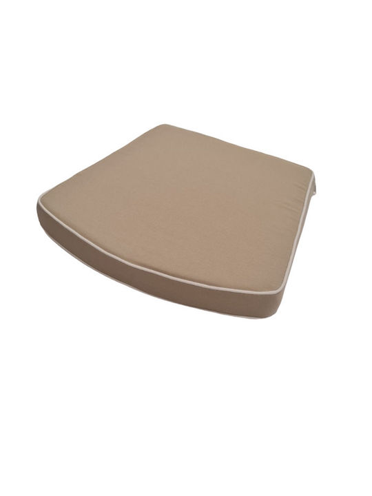 Be Comfy Waterproof Garden Chair Cushion Beige 45x48cm.