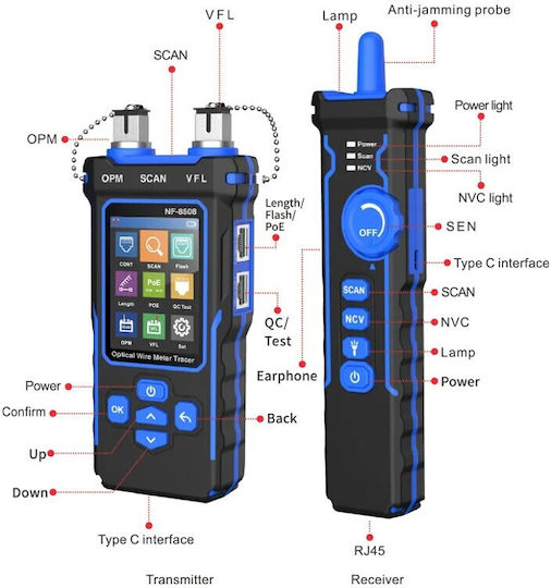 Noyafa Network Cable Tester RJ45 NF-8508