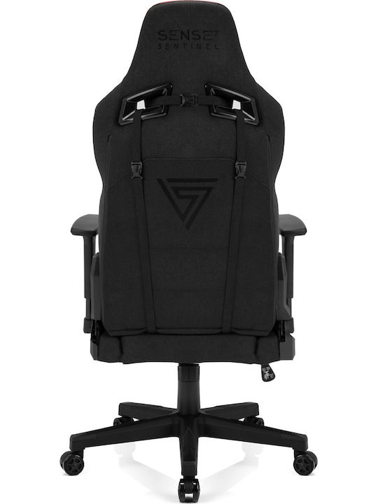 SENSE7 Sentinel Fabric Scaun Gaming cu Brațe Reglabile Negru / Roșu
