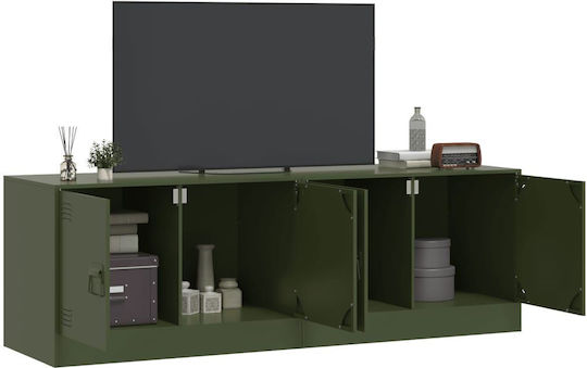 Living Room TV Unit Πράσινο Λαδί