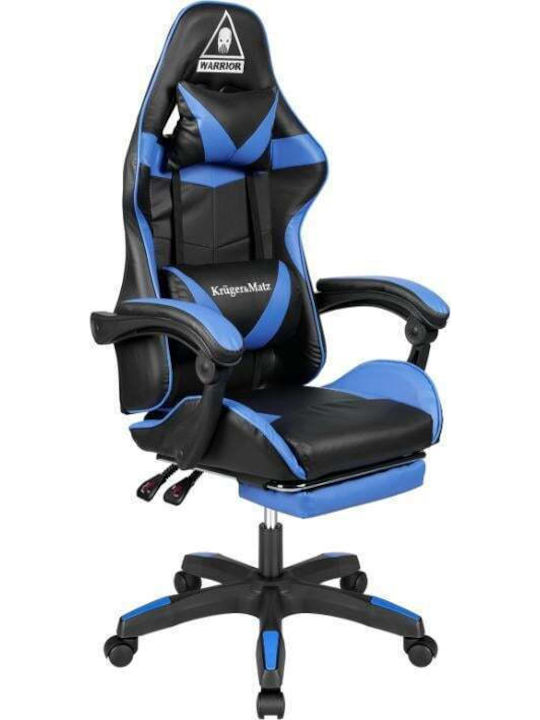 Kruger & Matz Warrior GX-150 Геймърски стол с подлакътник Черно / Синьо