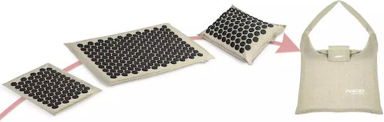 Neo Sport Acupressure Σετ 3τμχ Μαξιλάρι Τσάντα Μεταφοράς 70x44cm Μπεζ Μαύρο