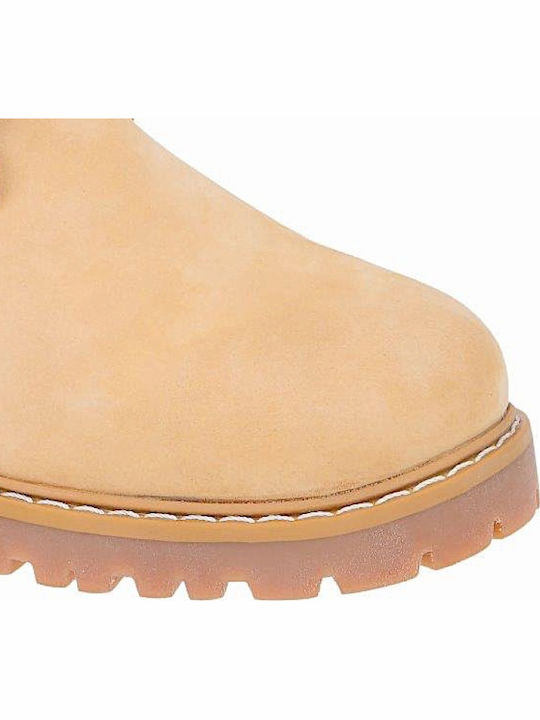 Ghete dama de piele Culoare Full Face Galben