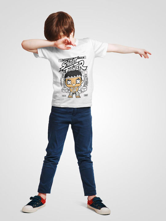 Pop Culture Kids T-shirt White Ryu