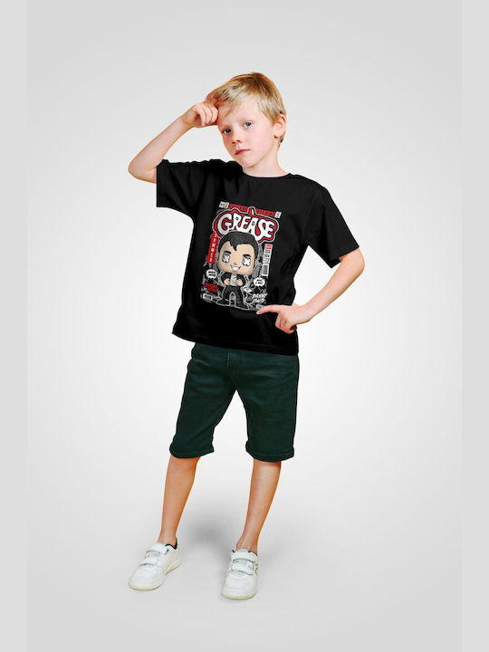 Pop Culture Kids T-shirt Black Danny Zuko Grease