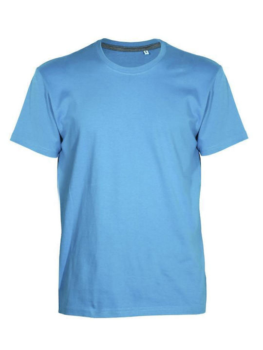 Keya Ανδρικό Διαφημιστικό T-shirt Κοντομάνικο Light Blue