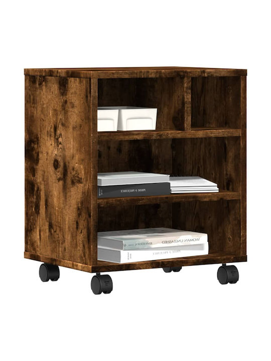 Шкаф Офис с колела Опушен дъб 41x32x48см