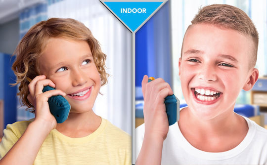 eKids Jurrasic World FRS Deluxe Walkie Talkies Blue-Grey For 3+ Years 2pcs