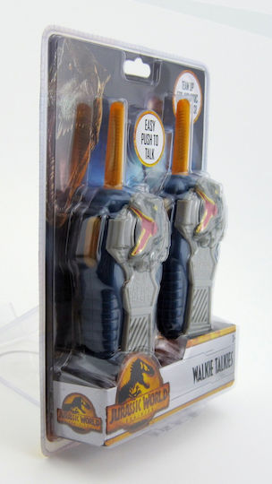 eKids Jurrasic World FRS Deluxe Walkie Talkies Blue-Grey For 3+ Years 2pcs