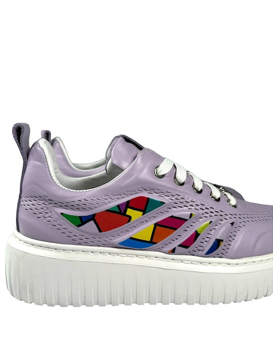 Vogge Piele Sandale dama Pantofi cu platformă în Violet Culoare