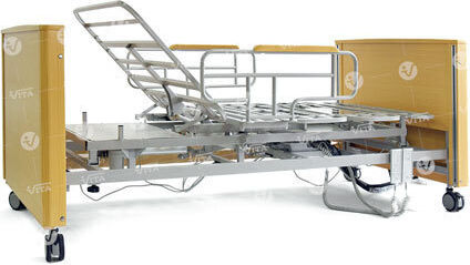 Kifidis Orthopedics Electric Polyhedron Hospital Bed with Posted on / Brakes / Sidebar / Mattress 10-2-187