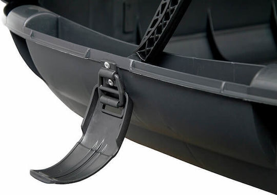 Μπαγκαζιέρα Οροφής Αυτοκινήτου Rackit 320lt Carbon Μονό Άνοιγμα
