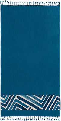 Guy Laroche Beach Towel Cotton Blue 170x90cm.