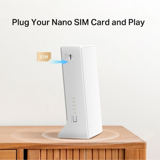 Mercusys MB130-4G v1 Ασύρματο 4G Router Wi‑Fi 5 με 2 Θύρες