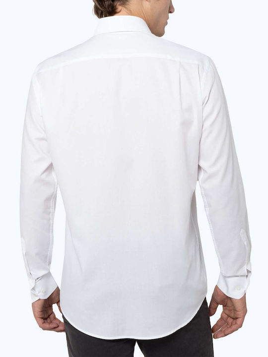 The Bostonians Men's Shirt Long Sleeve Cotton White