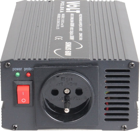 Volt Polska Inverter Αυτοκινήτου Καθαρού Ημιτόνου 300W για Μετατροπή 24V DC σε 230V AC