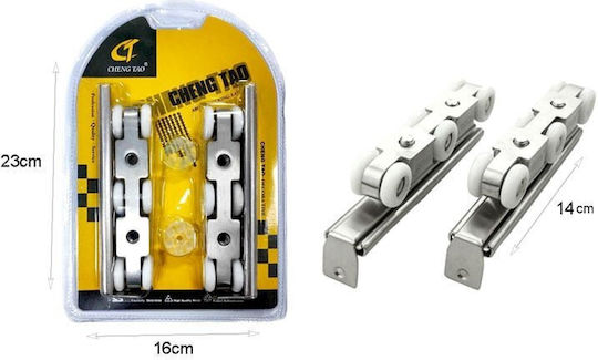 Cheng Tao Wheel Accessory for Sliding Doors Shower Bathroom Glass Sliding Door