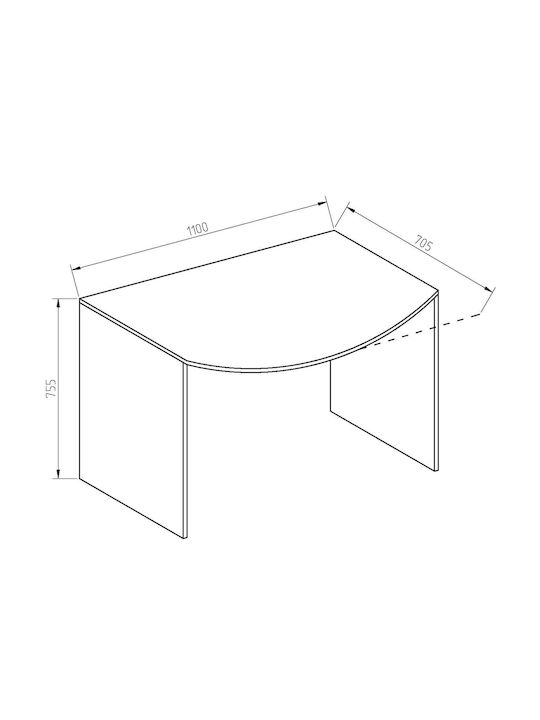 Παιδικό Γραφείο Γκρι 110x70.5x75.5cm