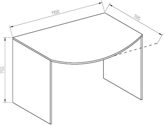 Παιδικό Γραφείο Γκρι 110x70.5x75.5cm