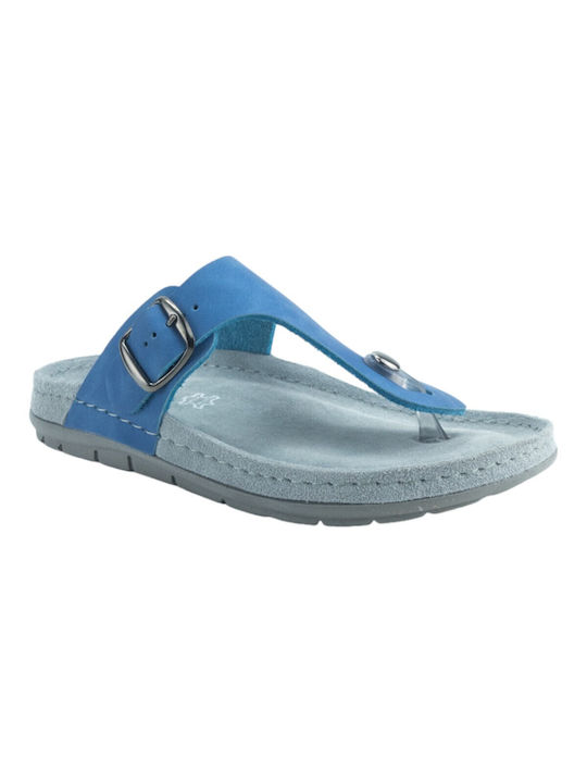 Sunny Sandals Sienna Women's Flat Sandals in Blue Color