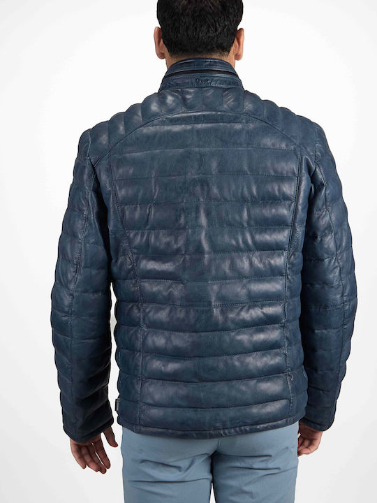 Χειμωνιάτικο Μπουφάν Puffer Navy Μπλε