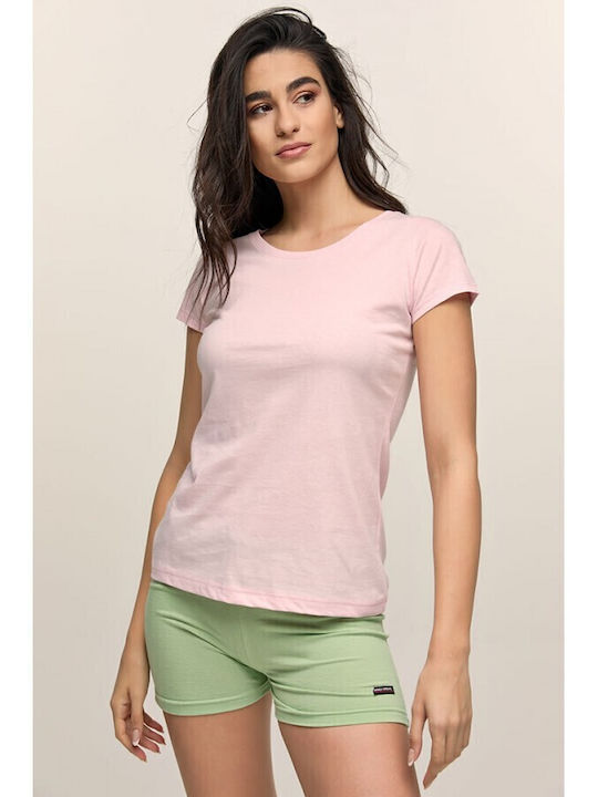 Damen Sport Bluse Pink
