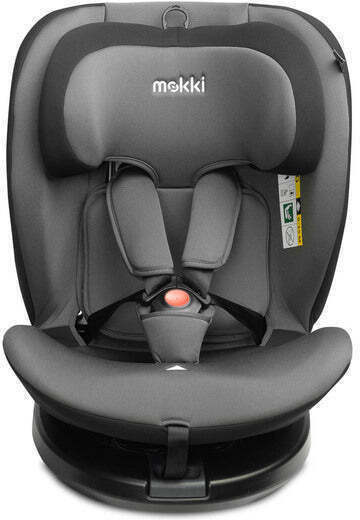 Caretero Mokki Baby Car Seat High-back Booster i-Size with Isofix Grey 0-36 kg