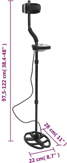 vidaXL 375722 Ανιχνευτής Μετάλλων Εδάφους με Βάθος Ανίχνευσης 20cm