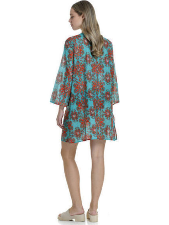 MiandMi Damen Kaftan Strand Grün