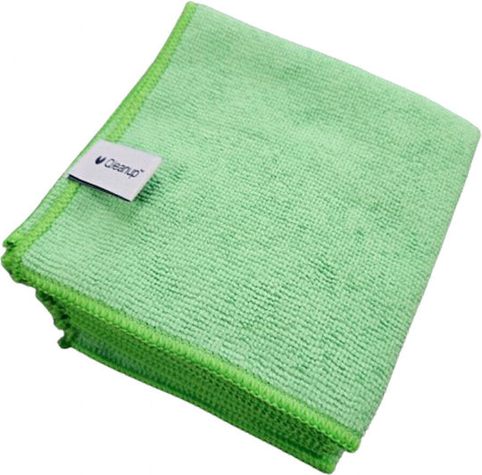 York Cleaning Cloths with Microfibers General Use Green 30x30cm 10pcs