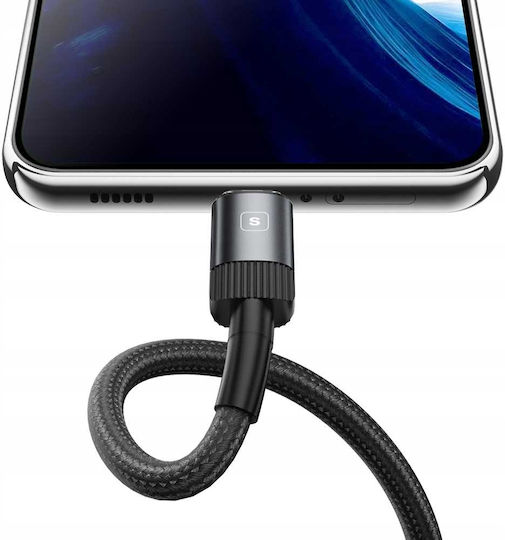 Spacecase Cablu USB 2.0 USB-C Masculin - USB-A Negru 1m 121275