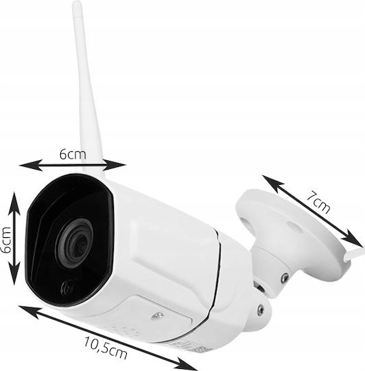 ZY11423QWS04 IP Cameră de Supraveghere Wi-Fi Full HD 1080p Rezistentă la apă cu Comunicare Bidirecțională