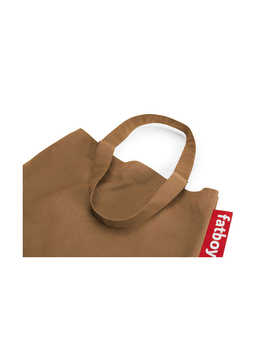 Fatboy Βαμβακερή Τσάντα για Ψώνια σε Καφέ χρώμα
