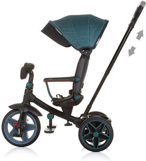 Chipolino Derby Pliabil și Tricicletă Pentru Copii Pentru 18 Luni Teal
