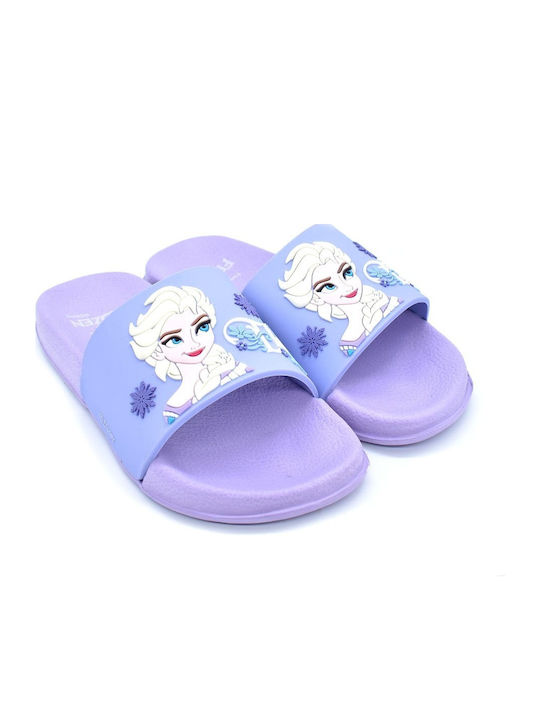 Șlapi pentru copii Frozen Violet Frozen