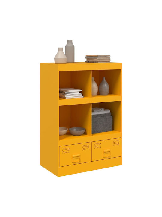 Bookcase Mustard 67x39x95cm